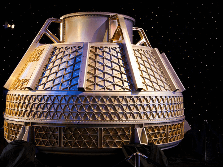 Uzay sanayisinde kullanılan isogrid yapı